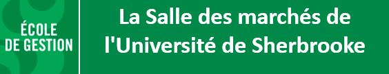 La salle des marchés de l’Université de Sherbrooke